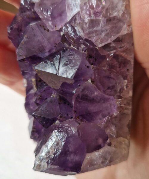Premium Amethyst Quartz Purple Druzy Side Point 24 Crystal Tower 193g H7.5xW3.5xD4cm - Image 9