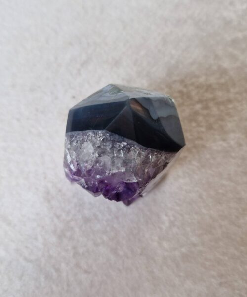 Premium Amethyst Quartz Purple Druzy Side Point 25 Crystal Tower 212g H6xW4.5xD5cm - Image 4