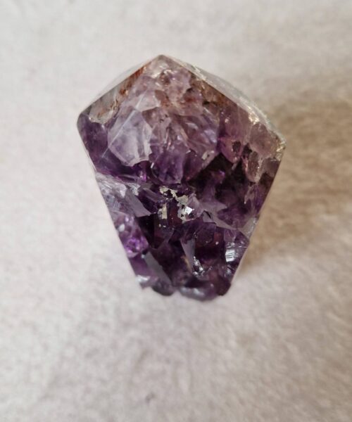 Premium Amethyst Quartz Purple Druzy Side Point 28 Crystal Tower 235g H8xW5xD4cm - Image 4