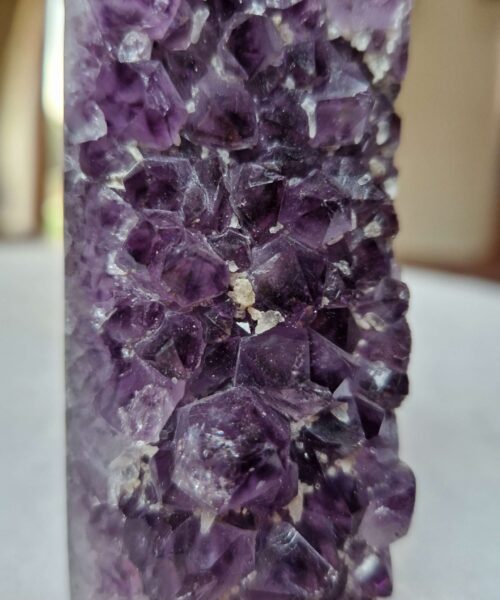 Premium Amethyst Quartz Purple Druzy Side Point 32 Crystal Tower 201g H8.5xW3.5xD3cm - Image 5