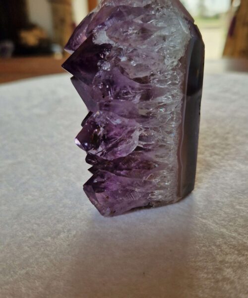 Premium Amethyst Quartz Purple Druzy Side Point 35 Crystal Tower 318g H8.5xW4.5xD5cm - Image 4