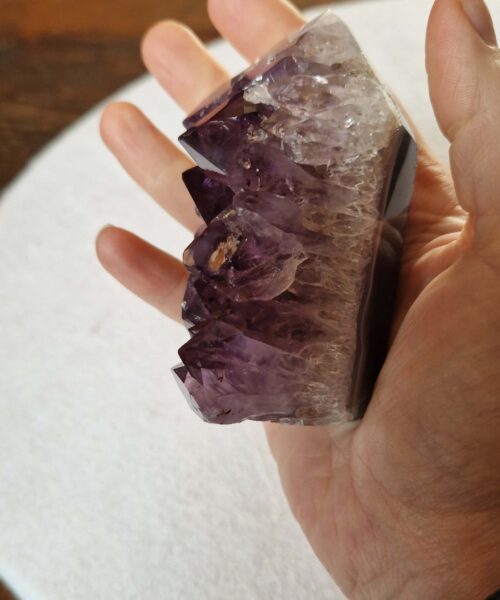 Premium Amethyst Quartz Purple Druzy Side Point 35 Crystal Tower 318g H8.5xW4.5xD5cm - Image 6