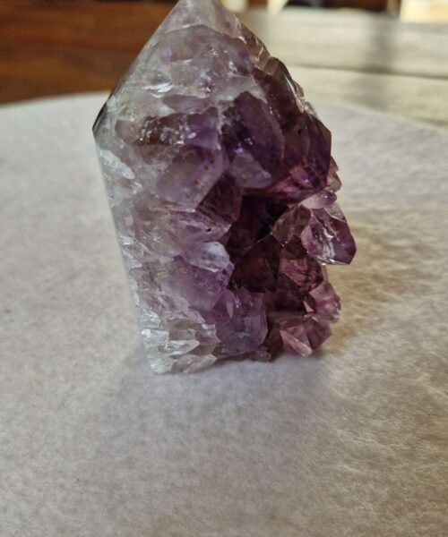 Premium Amethyst Quartz Purple Druzy Side Point 35 Crystal Tower 318g H8.5xW4.5xD5cm - Image 8