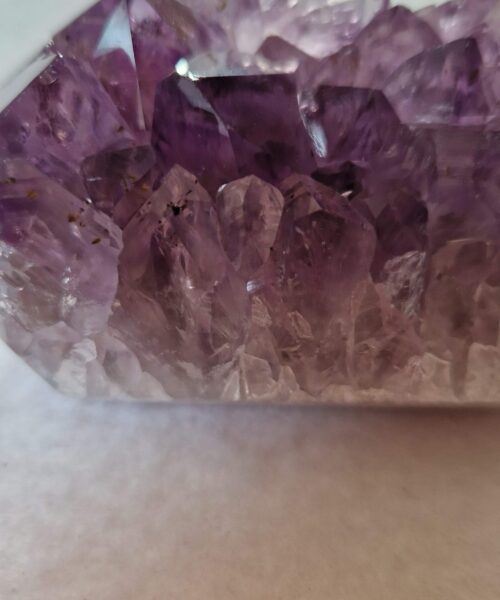 Premium Amethyst Quartz Purple Druzy Side Point 35 Crystal Tower 318g H8.5xW4.5xD5cm - Image 9