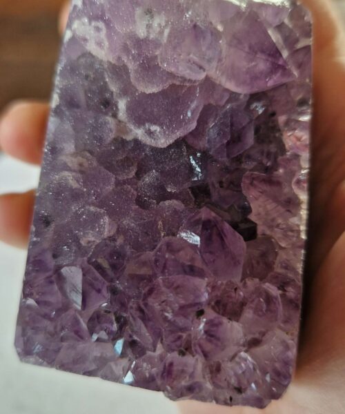 Premium Amethyst Quartz Purple Druzy Side Point 36 Crystal Tower 428g H9xW5.5xD6cm - Image 6
