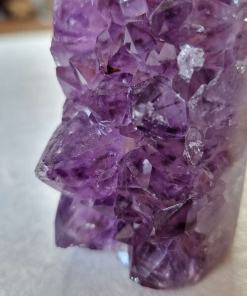 Premium Amethyst Quartz Purple Druzy Side Point 37 Crystal Tower 313g H9xW4.5xD5cm - Image 5