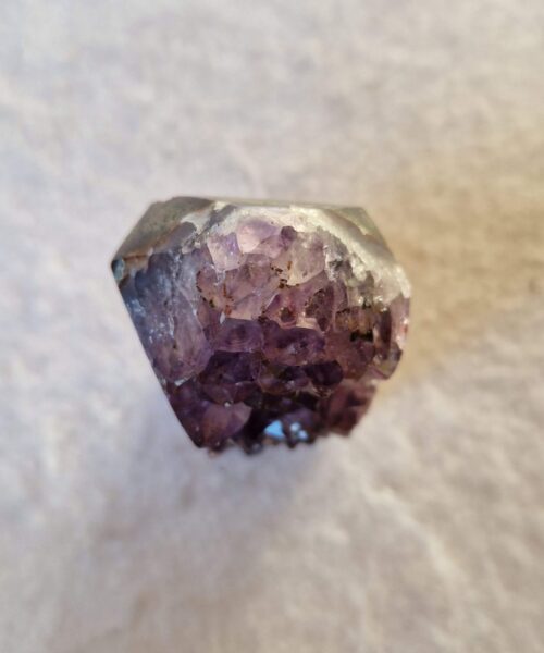 Premium Amethyst Quartz Purple Druzy Side Point 38 Crystal Tower 348g H10.5xW4.5xD3cm - Image 9