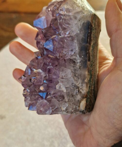 Premium Amethyst Quartz Purple Druzy Side Point 39 Crystal Tower 452g H9.5xW5xD5cm - Image 6
