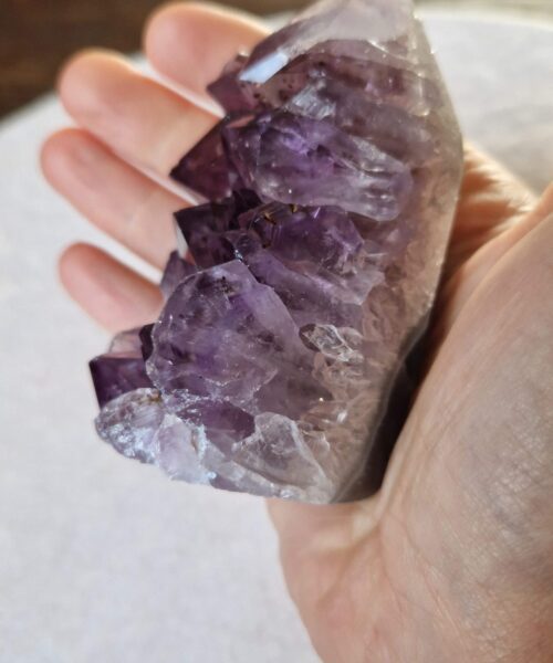 Premium Amethyst Quartz Purple Druzy Side Point 43 Crystal Tower 294g H8.5xW4.5xD4.5cm - Image 6