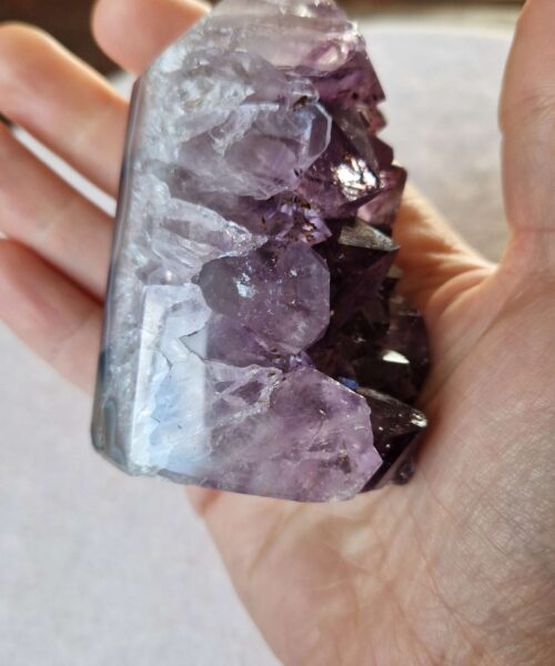 Premium Amethyst Quartz Purple Druzy Side Point 43 Crystal Tower 294g H8.5xW4.5xD4.5cm - Image 7