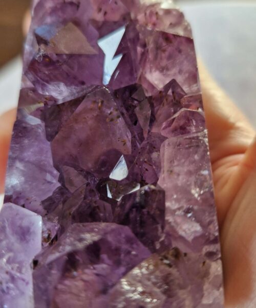 Premium Amethyst Quartz Purple Druzy Side Point 43 Crystal Tower 294g H8.5xW4.5xD4.5cm - Image 8