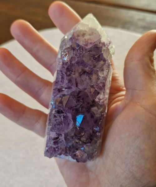 Premium Amethyst Quartz Purple Druzy Side Point 44 Crystal Tower 269g H9xW4xD4cm - Image 5
