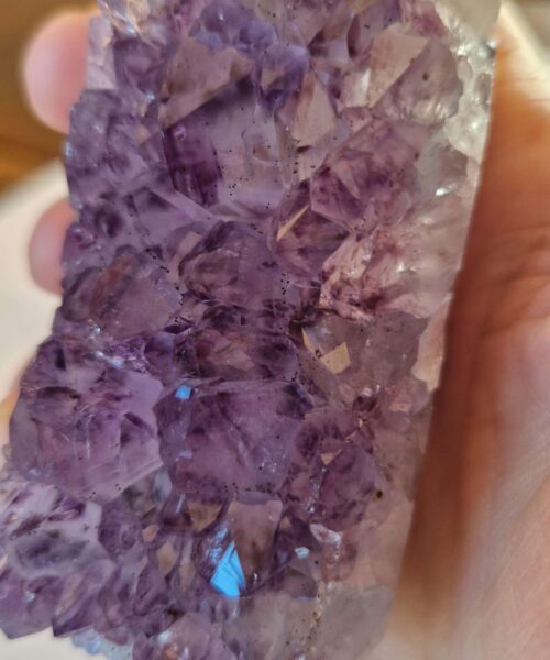 Premium Amethyst Quartz Purple Druzy Side Point 44 Crystal Tower 269g H9xW4xD4cm - Image 8