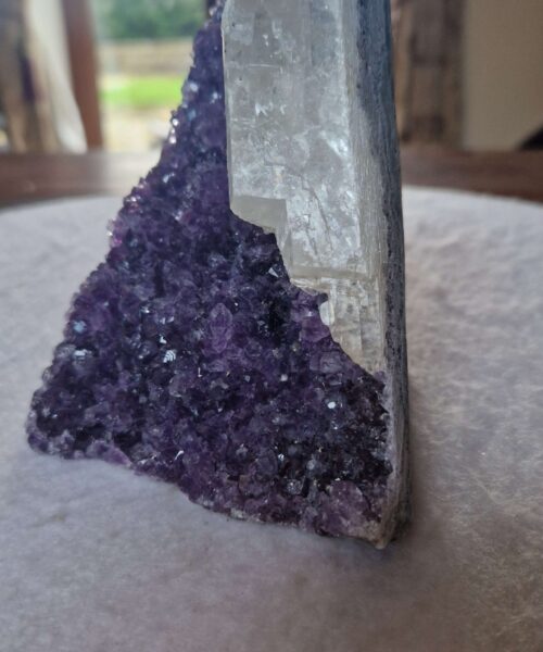 Premium High Grade Amethyst Druzy 342 Mini Geode Cluster Piece Cut Base 952g H12xW10xD11cm - Image 3