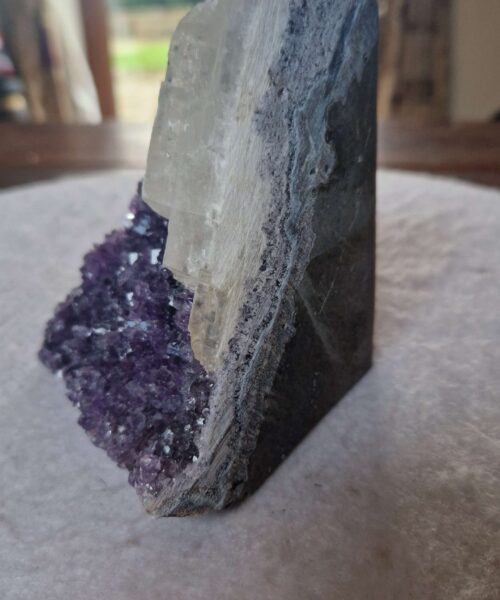 Premium High Grade Amethyst Druzy 342 Mini Geode Cluster Piece Cut Base 952g H12xW10xD11cm - Image 6