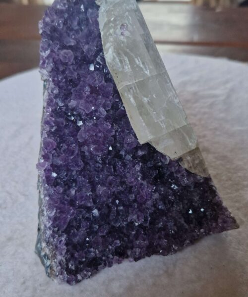 Premium High Grade Amethyst Druzy 342 Mini Geode Cluster Piece Cut Base 952g H12xW10xD11cm - Image 9