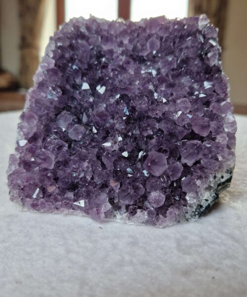 Premium High Grade Amethyst Druzy 359 Mini Geode Cluster Piece Cut Base 687g H8.5xW10xD7cm - Image 7