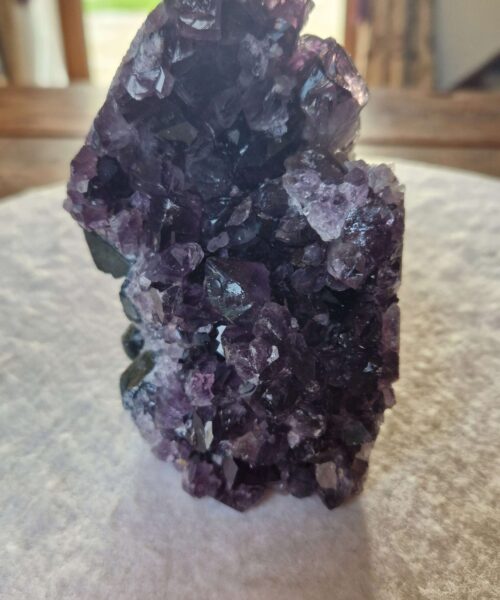 Premium High Grade Amethyst Druzy 362 Mini Geode Cluster Piece Cut Base 856g H13xW9xD8cm