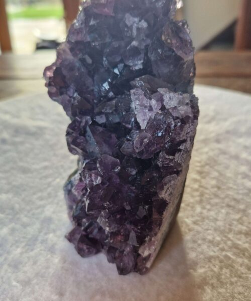 Premium High Grade Amethyst Druzy 362 Mini Geode Cluster Piece Cut Base 856g H13xW9xD8cm - Image 3