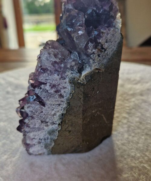 Premium High Grade Amethyst Druzy 362 Mini Geode Cluster Piece Cut Base 856g H13xW9xD8cm - Image 4
