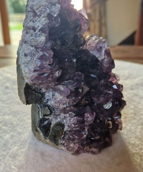 Premium High Grade Amethyst Druzy 362 Mini Geode Cluster Piece Cut Base 856g H13xW9xD8cm - Image 5