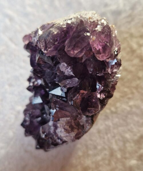 Premium High Grade Amethyst Druzy 362 Mini Geode Cluster Piece Cut Base 856g H13xW9xD8cm - Image 6