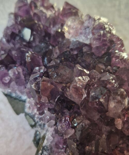 Premium High Grade Amethyst Druzy 362 Mini Geode Cluster Piece Cut Base 856g H13xW9xD8cm - Image 7