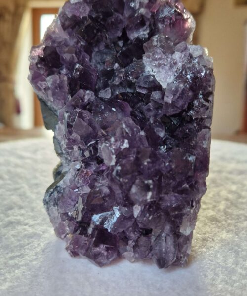 Premium High Grade Amethyst Druzy 362 Mini Geode Cluster Piece Cut Base 856g H13xW9xD8cm - Image 9