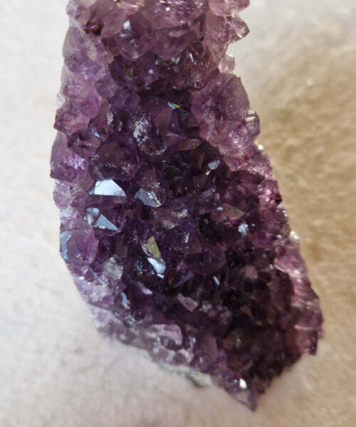 Premium High Grade Amethyst Druzy 367 Mini Geode Cluster Piece Cut Base 814g H12xW3.5xD9.5cm - Image 6
