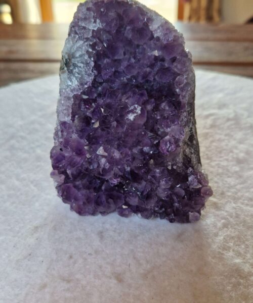 Premium High Grade Amethyst Druzy 368 Mini Geode Cluster Piece Cut Base 788g H11xW9xD8cm