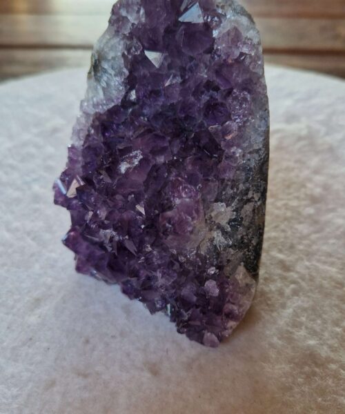 Alternative view of Premium High Grade Amethyst Druzy 368 Mini Geode Cluster Piece Cut Base 788g H11xW9xD8cm