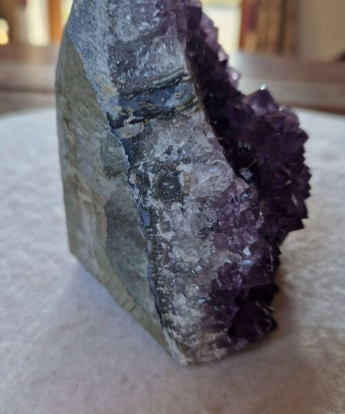 Premium High Grade Amethyst Druzy 368 Mini Geode Cluster Piece Cut Base 788g H11xW9xD8cm - Image 4
