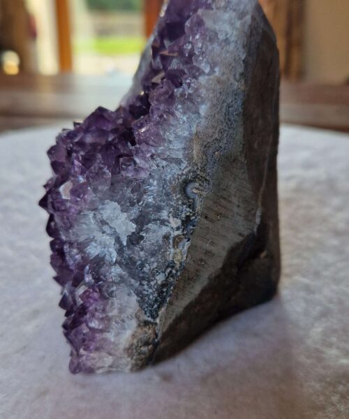 Premium High Grade Amethyst Druzy 368 Mini Geode Cluster Piece Cut Base 788g H11xW9xD8cm - Image 5