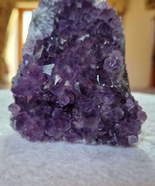 Premium High Grade Amethyst Druzy 368 Mini Geode Cluster Piece Cut Base 788g H11xW9xD8cm - Image 8