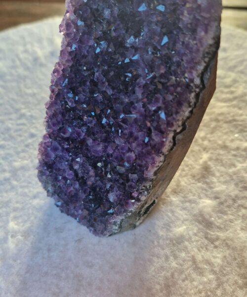 Premium High Grade Amethyst Druzy 370 Mini Geode Cluster Piece Cut Base 746g H12xW7xD7cm - Image 3