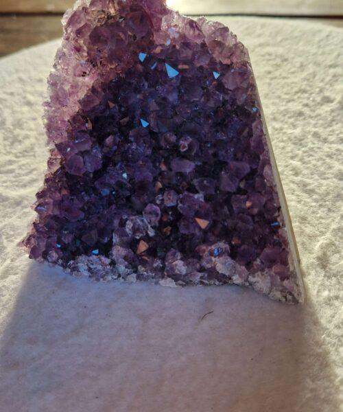 Premium High Grade Amethyst Druzy 371 Mini Geode Cluster Piece Cut Base 744g H9.5xW11xD8.5cm - Image 8