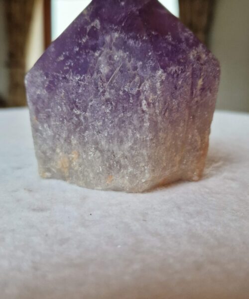 Alternative view of Large Premium Amethyst Quartz Purple 2 Crystal Quartz Point Tower 421g H8xW7xD6cm