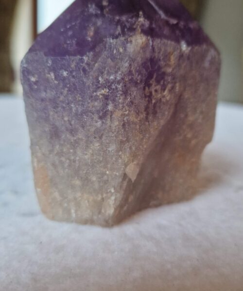 Large Premium Amethyst Quartz Purple 2 Crystal Quartz Point Tower 421g H8xW7xD6cm - Image 4