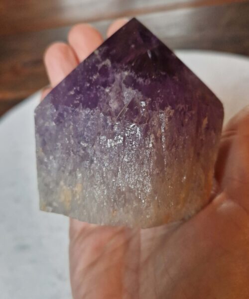 Large Premium Amethyst Quartz Purple 2 Crystal Quartz Point Tower 421g H8xW7xD6cm - Image 7