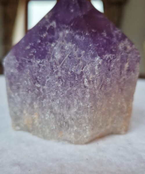 Large Premium Amethyst Quartz Purple 2 Crystal Quartz Point Tower 421g H8xW7xD6cm - Image 9