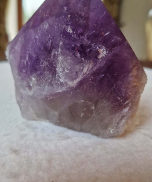 Large Premium Amethyst Quartz Purple 4 Crystal Quartz Point Tower 487g H9.5xW9xD6cm - Image 3