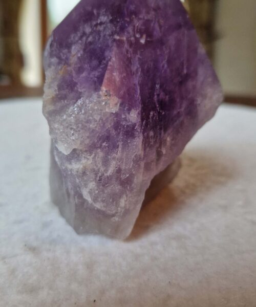 Large Premium Amethyst Quartz Purple 4 Crystal Quartz Point Tower 487g H9.5xW9xD6cm - Image 4