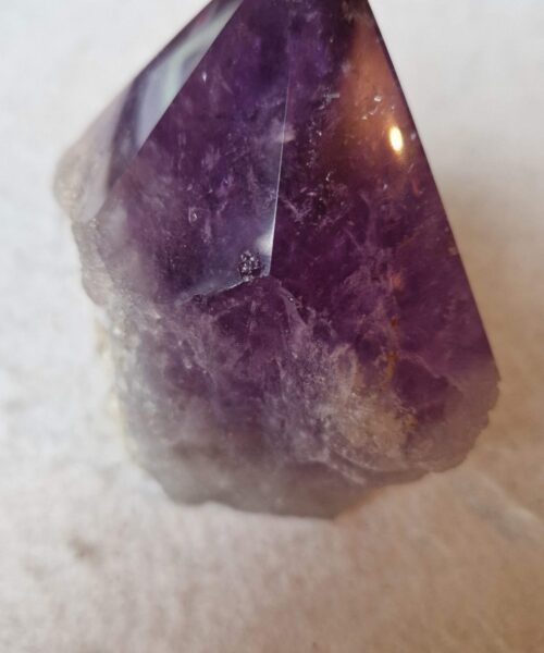 Large Premium Amethyst Quartz Purple 4 Crystal Quartz Point Tower 487g H9.5xW9xD6cm - Image 5
