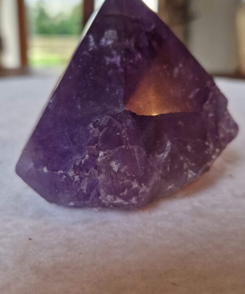 Large Premium Amethyst Quartz Purple 9 Crystal Quartz Point Tower 438g H7xW8.5xD7cm - Image 6