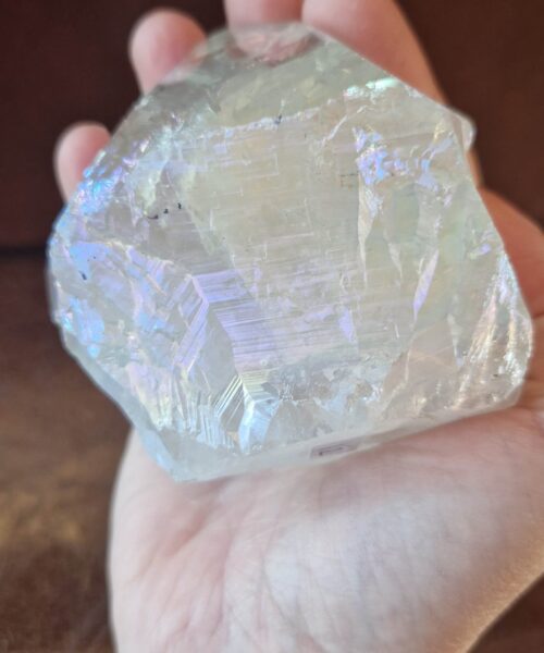 Premium Angel Aura Point 12 Crystal Clear Quartz Tower 466g - H11xW9xD6.5cm - Image 4