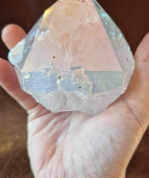 Premium Angel Aura Point 12 Crystal Clear Quartz Tower 466g - H11xW9xD6.5cm - Image 6