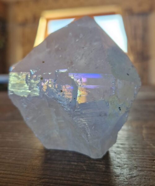 Premium Angel Aura Point 12 Crystal Clear Quartz Tower 466g - H11xW9xD6.5cm - Image 7