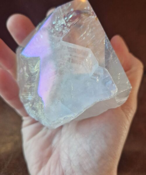 Premium Angel Aura Point 12 Crystal Clear Quartz Tower 466g - H11xW9xD6.5cm - Image 8