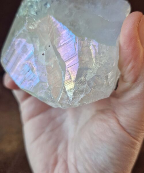 Premium Angel Aura Point 12 Crystal Clear Quartz Tower 466g - H11xW9xD6.5cm - Image 9