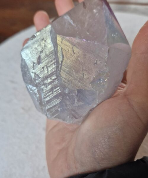 Premium Angel Aura Point 2 Crystal Clear Quartz Tower 337g - H8xW7xD6cm - Image 6